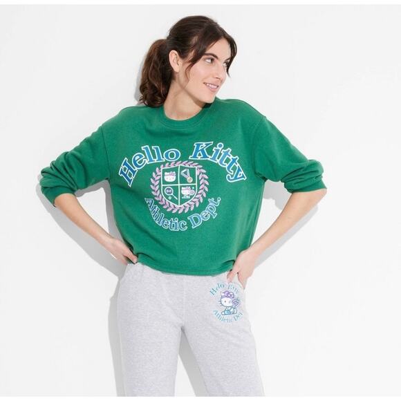 NWT - Women's Hello Kitty Athletic Department Graphic Sweatshirt - XL - Picture 1 of 4